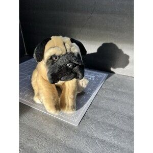 Animal Alley Toys R Us Pug Puppy Dog Tan Black 12in Plush Animal 2000